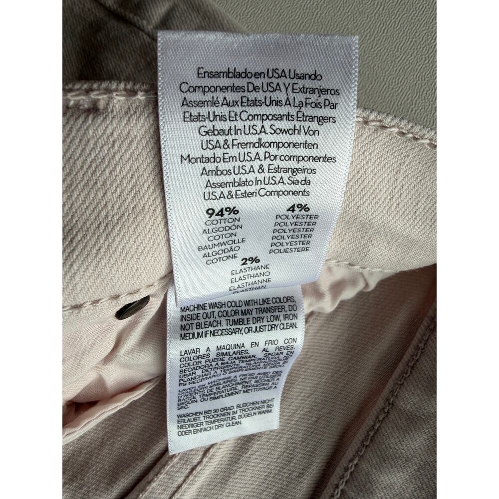 Mother Women's The Dazzler Hover Wash Pale Peach Straight Leg Jeans Size 26 - Picture 13 of 14